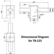 Double Tenon Adapter | For 4 inch Square Pole, Light Pole Adapter for Slip Fit Mount, Black