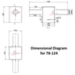 Double Tenon Adapter | For 5 inch Square Pole, Light Pole Adapter for Slip Fit Mount, Black