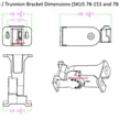 Yoke Mount / Trunnion Mount for NextGen II, III and XT Series Shoebox Lights - Brown Color