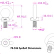 100W- 240W Corvus & Titan Series - Replacement Eye Bolt | M10 Replacement for Select LED UFO High Bay Lights