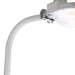 Vontair Series - Arm Mount Bracket | For Small Barn / Security, 1.5 inch Diameter Size Silver Housing