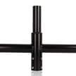 Triple Bullhorn Mount | Triple Tenon Adapter, 3 Light Pole Adapter for Slip Fit, Goes Over Tenon 2 3/8 inch, Black