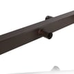 Quad Bullhorn Mount | Quad in-line Tenon, Low Profile, 4 Light Head Pole Adapter, Brown