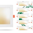 8-Pack - 15W Kalo RD Series -  LED Recessed Can Light with Junction Box | 6 Inch, Slim Square Design, Color Selectable 27K/30K/35K/40K/50K