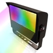 80W Verico III Series - RGBW LED Flood Light | 3,800 Lumens, Pro-Grade RGBW Brilliant Red, Green, Blue, White, Black Housing