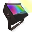 80W Verico III Series - RGBW LED Flood Light | 3,800 Lumens, Pro-Grade RGBW Brilliant Red, Green, Blue, White, Black Housing