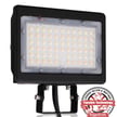 80W Kivo II CS Series - LED Flood Light | With Photocell, 11,600 Lumens, Color Selectable 30K/40K/50K, Yoke Mount, DLC Premium 5.1