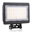 80W Kivo II CS Series - LED Flood Light | With Photocell, 11,600 Lumens, Color Selectable 30K/40K/50K, Yoke Mount, DLC Premium 5.1