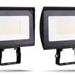 80W Luri Series - LED Flood Light | 2 Pack, 9,200 Lumens, 5000K, Yoke Mount, Hetria Lighting