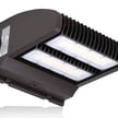 80W Rotate IV Series - LED Wall Pack | 11,400 Lumen, Color Selectable 30K/40K/50K, Rotating Panels, DLC Premium 5.1, Brown