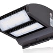 80W Rotate IV Series - LED Wall Pack | 11,400 Lumen, Color Selectable 30K/40K/50K, Rotating Panels, DLC Premium 5.1, Brown