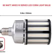 80W Aries III Series - LED Corn Bulb | E39, 11,000 Lumens, 4000K, Built-in 6KV Surge, Dimmable