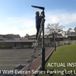 120W Everan II Series - Solar LED Street Light | With Motion Sensor, 20,400 Lumens, Commercial Grade, 5000K, Black