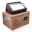 80W Durado IV Series - LED Wall Pack | 11,600 Lumens, 5000K, Semi Cut Off, DLC Premium 5.1, Brown