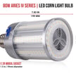 80W Aries IV Series - LED Corn Bulb | 277-480V, E39, Wattage Selectable, 11,600 Lumens, 5000K