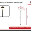 4W Dorin Series - LED Landscape Path Light | Solid Brass, 2700K G4 Bulb Included, 12v DC Low Voltage Lights