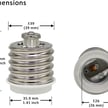 EX39 Adapter.   Use  a E26 Bulb in a Ex39 socket.  E39 to E26 Socket Adapter - 6 Pack - Use Any E26 Standard Base Bulb in an EX39 Large Mogul Base Socket