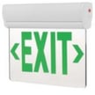 LED Emergency Exit Sign - Red - 3 Watts - Battery Backup Included - Fire Resistant - Clear - 5000K 