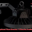 4 Pack of Flood Mount Bracket for High Bay UFO LED Light - Small Housing