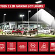 30,000 Lumen - 170lm to Watt - 185 Watt LED NextGen XT II Series  Parking Lot Lights - 5000K - Slip Fit Mount - WITH photocell - 10kv Surge