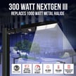 300W NextGen III Series - LED Parking Lot Light | Shoebox, 42,000 Lumen, 5000K Bright White, Slip Fit, With Photocell, Black Housing