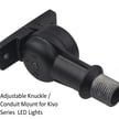 30W - 80W Kivo II Series - LED Flood Light Bracket | For 30W to 80W Kivo & Kivo II, Knuckle Conduit Mount