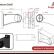 NextGen IV Series - Arm Mount Bracket | / Direct Mount For Revati II, Black Color