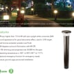 26W - LED Bollard Light | 3,200 Lumens, Color Selectable, 30K/40K/50K, Frosted Lens, Bronze