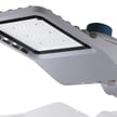 120W Mongoose Series - LED Street Light | With Photocell, 17,400 Lumens, 5000K, DLC Premium 5.1, Silver