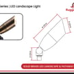 5W Lyla S Series - LED Landscape Light | Solid Brass, 2700K MR16 Bulb Included, 12v DC Low Voltage Lights