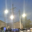 Light Pole Package | 2 x 20 Foot Light Pole, 4 Inch Square Tube Light Pole, Includes Hardware Kit and Delivery Included, Bronze