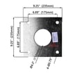 Round Steel Light Pole Screw Positioning Plate 30FT