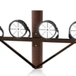 StadiumPro V Series - Light Pole Package | 4 x 500W Sports Light + Wood Pole Bracket for 4 Lights, Black