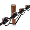 StadiumPro V Series - Light Pole Package | 4 x 500W Sports Light + Wood Pole Bracket for 4 Lights, Black