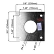 Square Steel Light Pole Screw Positioning Plate 