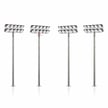 StadiumPro V Series - Light Pole Package | Great for Stadium Lighting, 6 x 60 Foot Sports Light Pole with Cross Beams + 72 x 500W LED Sports Light