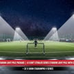 StadiumPro V Series - Light Pole Package | Great for Stadium Lighting, 4 x 60 Foot Sports Light Pole with Cross Beams + 32 x 500W LED Sports Light