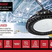 100 Watt - Corvus Series - LED High Bay UFO - 14,500 Lumen - 5000K Bright White - DLC Premium 5.1