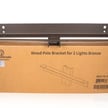 Wood Pole Bracket - Dual Light Version  - Brown  Housing  