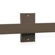 Wood Pole Bracket - Dual Light Version  - Black Housing