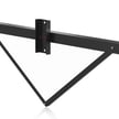 Wood Pole Light Bracket - Four Light Version  - Black Housing - Telephone Light Pole Bracket