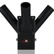 Quad Compact Bullhorn Mount | Quad Tenon Adapter for 4 inch Square Pole, 4 Bullhorn Light Pole Adapter for Slip Fit Mount, Black