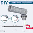 Photocell for Tengara Series Transformer - 120VAC Photocell - Light Sensor Switch - Swivel Mount - 3 Pin Connector 
