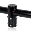 Dual Bullhorn Mount | Double Tenon Adapter for 2 3/8 inch Round Pole, Single Tenon to Double, 180 Degree Spoke, Light Pole Adapter for Slip Fit Mount, Black