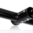 Dual Bullhorn Mount | Double Tenon Adapter for 2 3/8 inch Round Pole, Single Tenon to Double, 180 Degree Spoke, Light Pole Adapter for Slip Fit Mount, Black