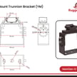 NextGen IV Series - Yoke/Trunnion Mount | Classic for Shoebox, YM2 Brown Color