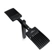 NextGen IV Series - Parking Lot Light Package | 1 x 15 Foot Pole + 2 of the 300W Parking Lot Lights with Photocell, Black