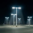 NextGen IV Series - Parking Lot Light Package | 1 x 15 Foot Pole + 2 of the 300W Parking Lot Lights with Photocell, White
