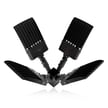 NextGen IV Series - Parking Lot Light Package | 4 of the 300W Lights with Photocell + Compact Quad Tenon Adapter, Black