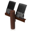 NextGen IV Series - Light Pole Package | 2 x 300W Parking Lot Light + Wood Pole Bracket for 2 Lights, Black